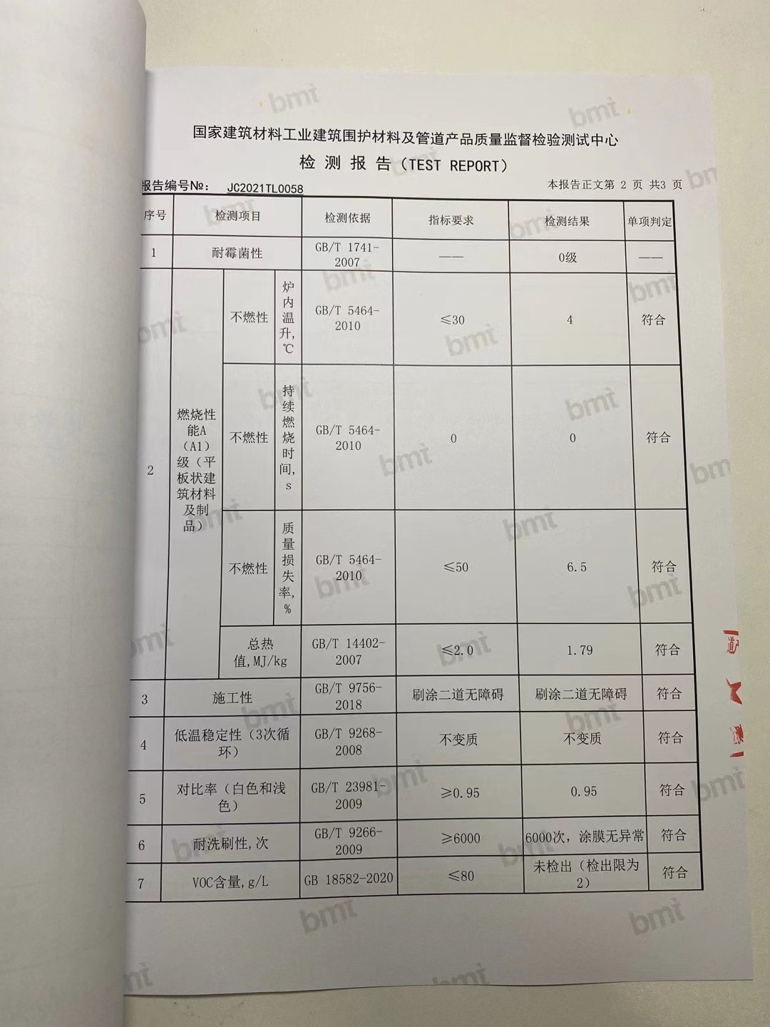 秦森2021年新版無(wú)機(jī)涂料檢驗(yàn)報(bào)告